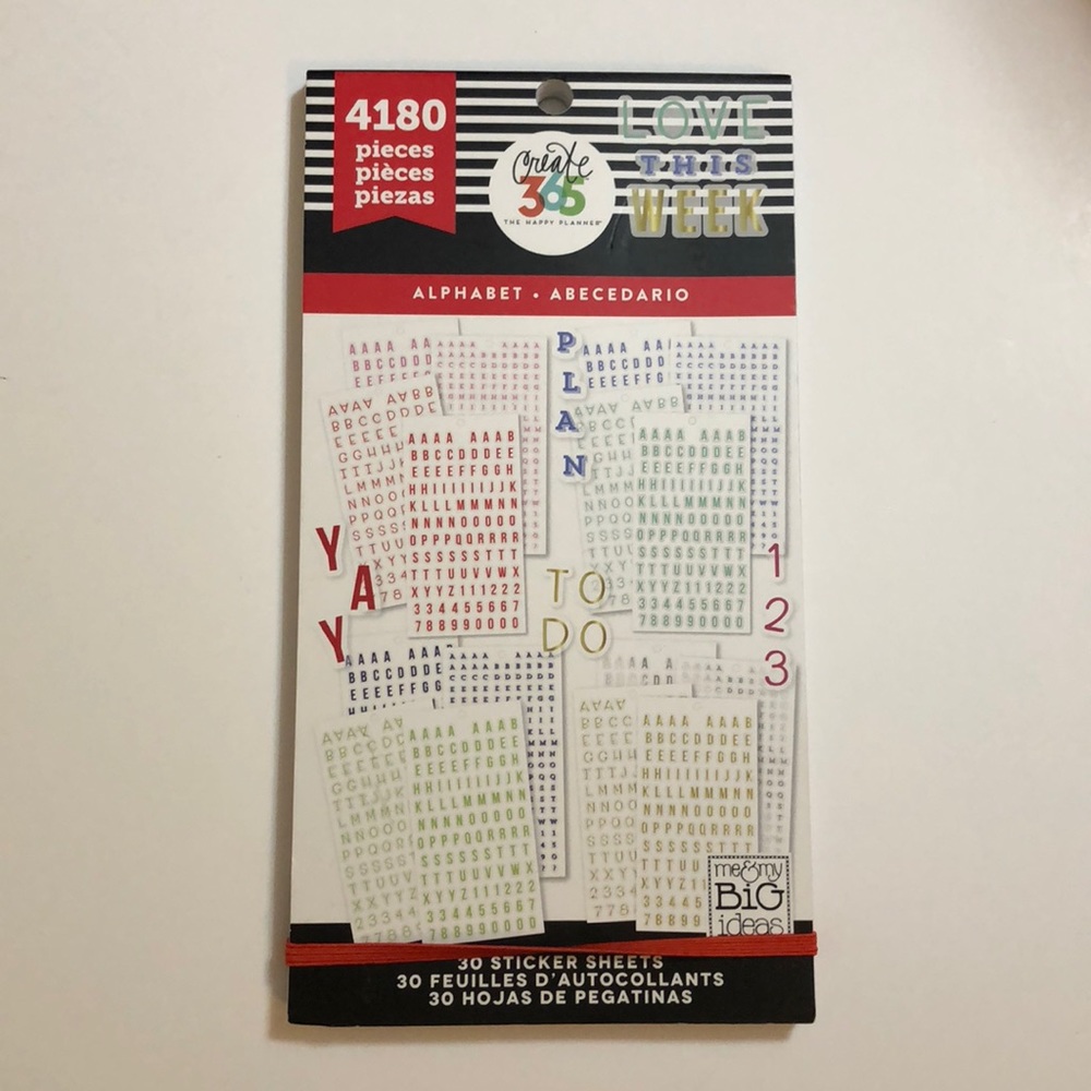 New Happy Planner Alphabet Sticker Book